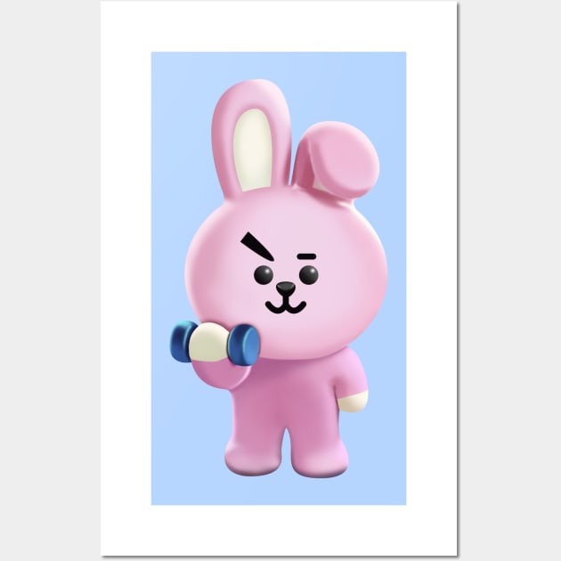 BTS BT21 KPOP COOKY KOOKIE Wall Art by moonquarius